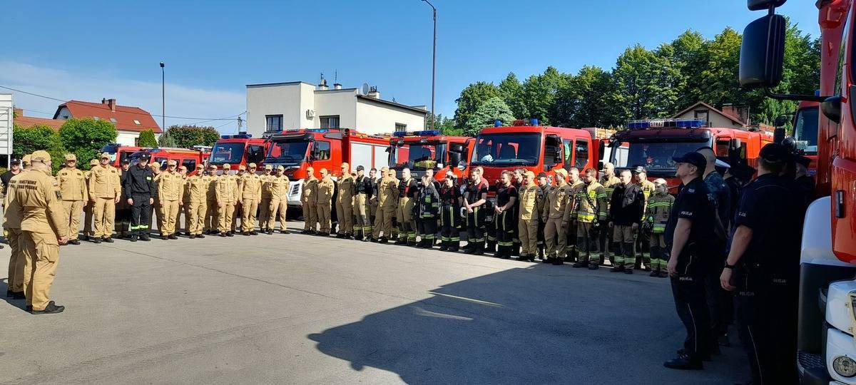 Kęty. Ćwiczenia służb na terenie firmy Grupa Kęty S.A.