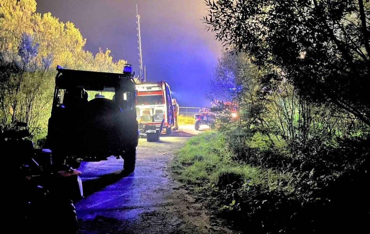 Gmina Kęty. Służby i psy ratownicze ocaliły życie mężczyzny w kryzysie emocjonalnym