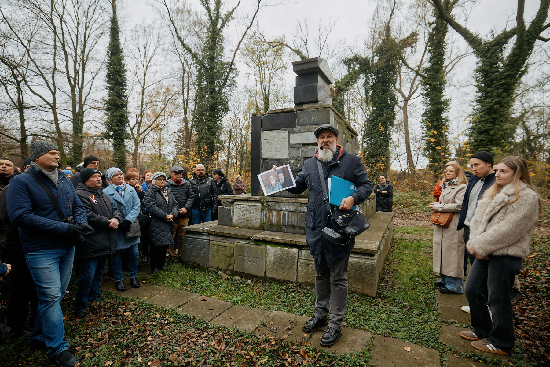 Oświęcim. Odnowiono nagrobek legionisty Icchaka Izydora Hirscha