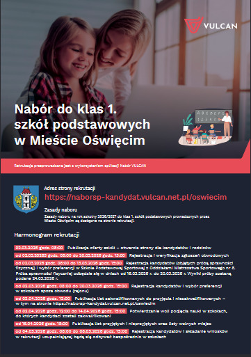 Oświęcim. Elektroniczna rekrutacja do szkół i przedszkoli miejskich