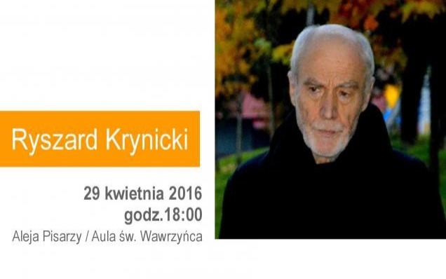 Poeta Ryszard Krynicki odsłoni swoją płytę w Alei Pisarzy