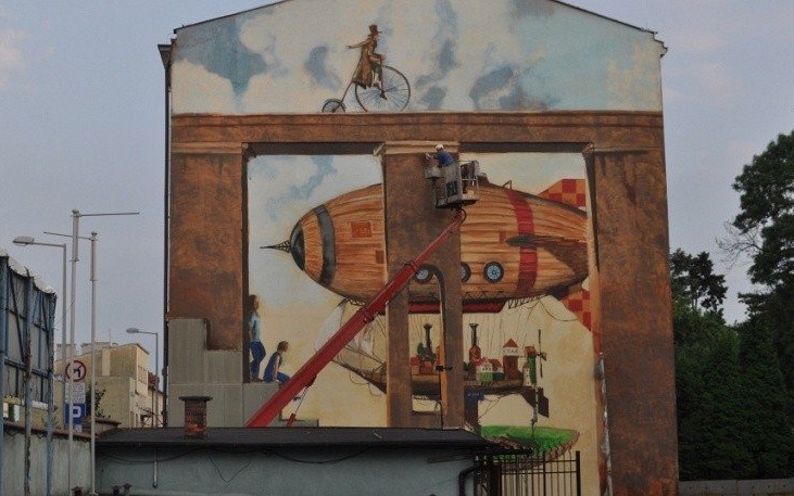 Oświęcim. Mural TLFO 2018 można już oglądać. Oficjalne odsłonięcie zaplanowano na jutro