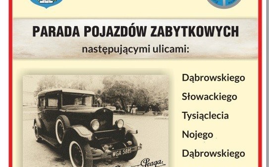 Oświęcim. Parada zabytkowych pojazdów na rynku