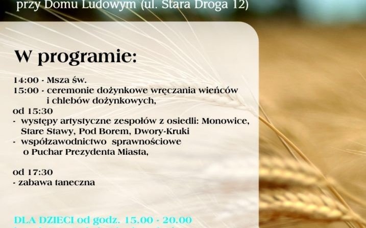 Oświęcim. Święto plonów w Monowicach