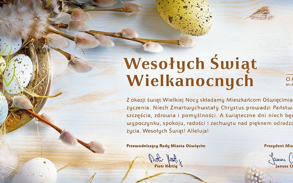 Życzenia Wielkanocne prezydenta Janusza Chwieruta