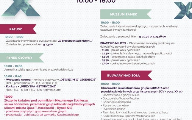 Oświęcim. X Jarmark Kasztelański w niedzielę 5 maja