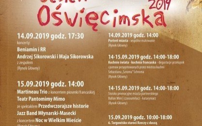 Oświęcim. Wiele atrakcji w ramach " Jesieni Oświęcimskiej". W ten weekend warto zajrzeć na oświęcimski rynek