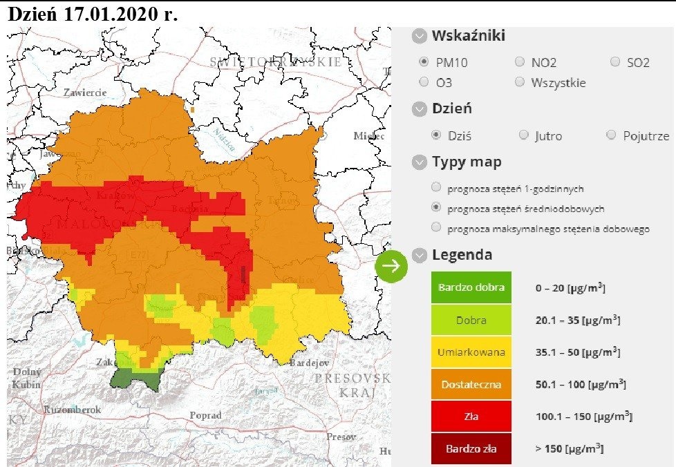 Oświęcim. Zanieczyszczenie pyłem PM10 może przekroczyć poziom alarmowy