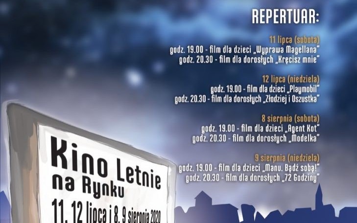 Oświęcim. W weekend zapraszamy na letnie kino plenerowe na rynku