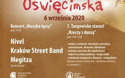 Oświęcim. Niedziela po znakiem muzyki oraz spotkań z historią. Jesień Oświęcimska 2020 na rynku