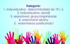 Konkurs dla wolontariuszy "WOLONTARIUSZ ROKU 2020"