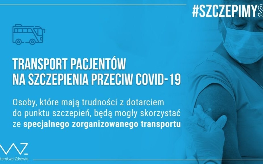 Oświęcim. Transport do punktów szczepień w Oświęcimiu