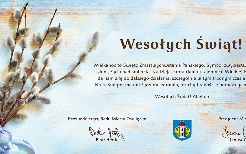 Oświęcim. Życzenia świąteczne