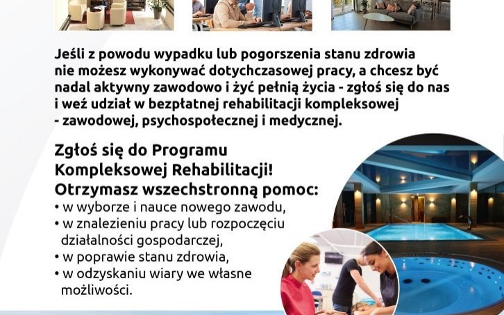 Rehabilitacja kompleksowa – wykorzystaj szansę!