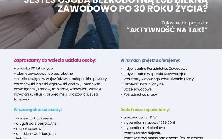 Zgłoś się do projektu "Aktywność na TAK"