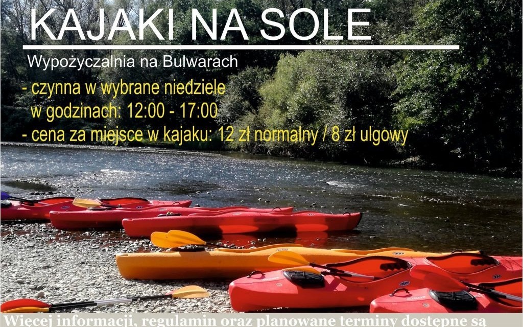 Oświęcim. Kajaki w niedzielę