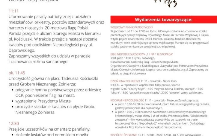 Obchody Święta Niepodległość 2021