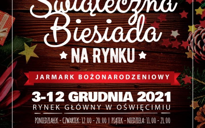 Oświęcim. Bożonarodzeniowy Jarmark na oświęcimskim rynku