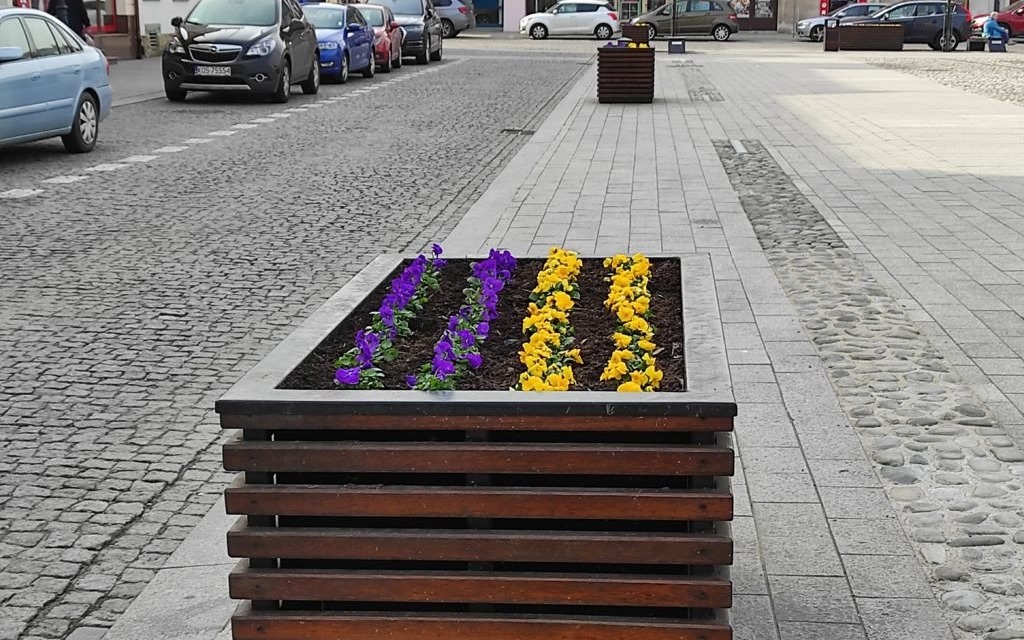 Oświęcim. Wiosna coraz bliżej. Widać to już na oświęcimskim rynku