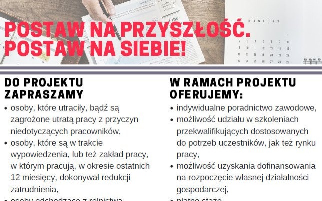 Rekrutacja do „Postaw na Przyszłość. Postaw na Siebie”