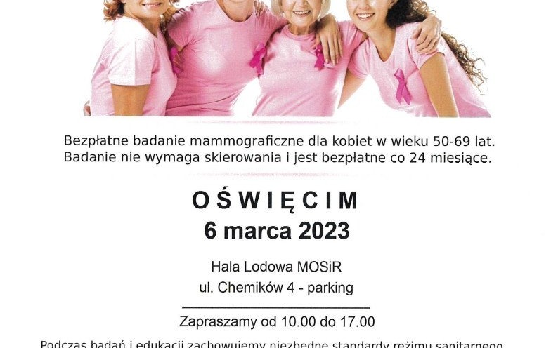 ZAPROSZENIE NA MAMMOGRAFIĘ
