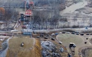 Oświęcim. Prace nocne przy budowie obwodnicy w rejonie ul. Jagiełły i ul. Pod Olszyną