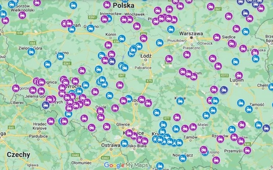 Oświęcim. Protest rolników! Utrudnienie w ruchu na drodze krajowej 44