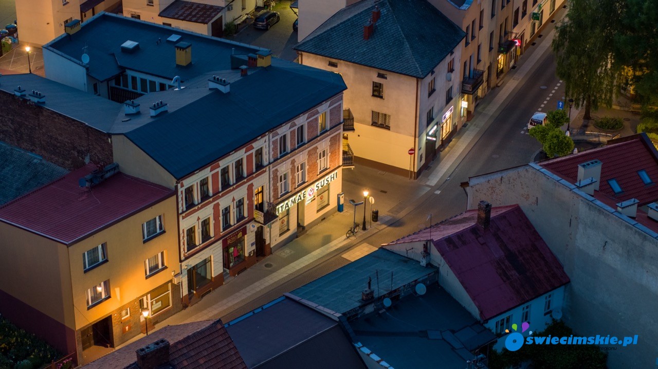 Mały rynek w Oświęcimiu